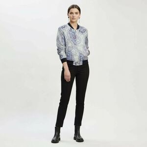 Free People Daytrip Paisley Bomber Jacket Quilted Relaxed Fit Boho Festival, New